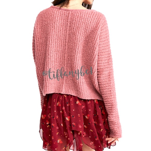 Free People Moonbeam Sweater Prairie Rose - Picture 2 of 14